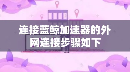 连接蓝鲸加速器的外网连接步骤如下 连接蓝鲸加速器的外网连接步骤如下